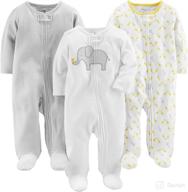 review: simple joys by carter's unisex babies' cotton footed sleep and play, pack of 3 – best babywear for comfortable sleep logo