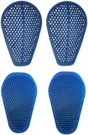 blue replacement silica gel armor knee hip protector pads for motorcycle riding pants logo