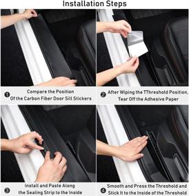 img 1 attached to WoshocK 5PCS For Mitsubishi Door Sill Plate Protectors