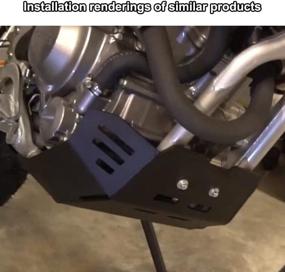 img 3 attached to 🏍️ Xitomer 4mm Skid Bash Plate for CRF300L 2021 2022- Ultimate Motorcycle Under Guard