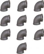 1/2 "серые штуцеры трубы локтя ковкого железа для проектов шельвинг &amp; декора сбора винограда дии промышленных логотип