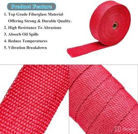 img 3 attached to 🏍️ AeroBon Automotive/Motorcycle Exhaust Heat Wrap Kit with Stainless Steel Locking Ties and Clamps for Enhanced Performance