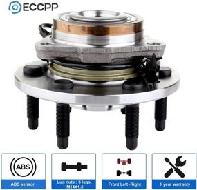 img 3 attached to 🔧 Front Wheel Hub Bearing Assembly for Chevy Avalanche, Silverado, Suburban, Tahoe, Cadillac Escalade, GMC Yukon Sierra 1500 4X4 4WD 6 Lug Left/Right w/ABS - ECCPP 515096