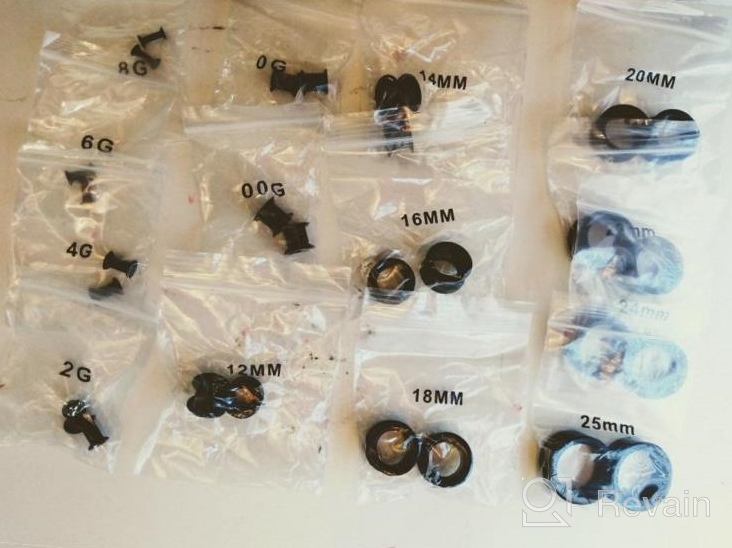 img 1 attached to 8G-1" Ear Stretching Kit Set - 20/28Pcs Hard Silicone Plugs And Tunnels For Body Piercing Jewelry - Gauges Expander Stretcher review by Michael Burdette