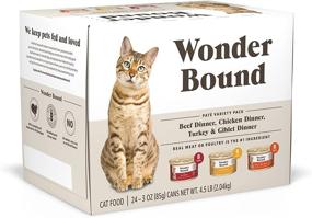 img 4 attached to 🐱 Wonder Bound Wet Cat Food: Grain-Free Pate for Cats, 3 oz (Pack of 24) - Amazon Brand