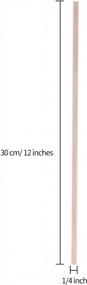 img 3 attached to Crafting With Ease: 50-Piece Senkary Wooden Dowel Rods 1/4 X 12 Inches, Perfect For Woodworking Projects