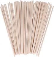 crafting with ease: 50-piece senkary wooden dowel rods 1/4 x 12 inches, perfect for woodworking projects logo