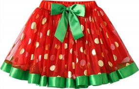 img 4 attached to Rainbow Flower Tulle Skirt For Toddler Girls: DXTON'S Stylish Tutu Clothes