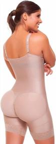 img 3 attached to Формирователь тела Fajitex Colombian Shapewear без бретелек со средней компрессией и двунаправленной технологией — стиль 011541