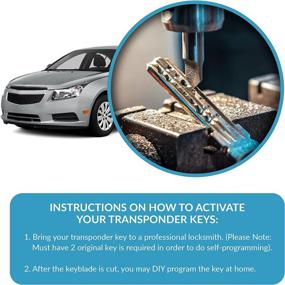 img 1 attached to 🔑 Improved Keyless2Go Replacement Y164 Transponder Ignition Car Key - New Uncut Version