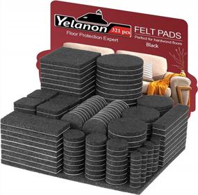 img 4 attached to Felt Furniture Pads -321 Pcs Furniture Pads Hardwoods Floors Self Adhesive, Cuttable Felt Chair Pads , Anti Scratch Floor Protectors For Furniture Feet Chair Legs , Furniture Felt Pads , Black