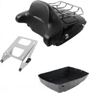 tcmt chopped tour pack trunk backrest rack fits for harley touring cvo road king road glide street glide electra glide ultra limited tri glide 2014-2022 логотип