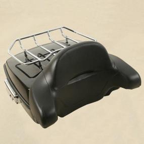 img 3 attached to TCMT Chopped Tour Pack Trunk Backrest Rack Fits For Harley Touring CVO Road King Road Glide Street Glide Electra Glide Ultra Limited Tri Glide 2014-2022
