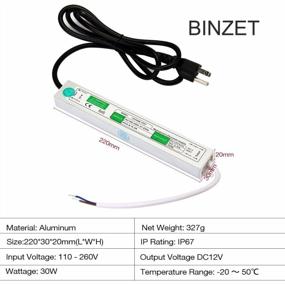 img 3 attached to Efficient BINZET DC12V LED Power Supply Transformer For Regulated Lighting