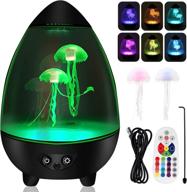 16 color changing jellyfish lava lamp with remote control - perfect home decor gift for kids and adults logo