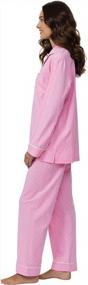 img 2 attached to Women'S 100% Cotton Jersey Boyfriend Pajama Set From PajamaGram