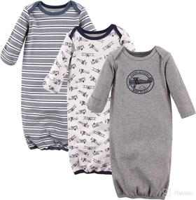 img 1 attached to 👶 Hudson Baby Unisex Aviation Cotton Gowns, 0-6 Months