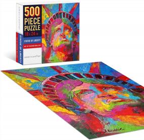 img 2 attached to Richard Wallich Art 500 Piece Jigsaw Puzzle Of Statue Of Liberty, Dimensions 18X24 Inches - Ideal For Adults And Kids