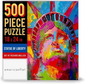 img 3 attached to Richard Wallich Art 500 Piece Jigsaw Puzzle Of Statue Of Liberty, Dimensions 18X24 Inches - Ideal For Adults And Kids