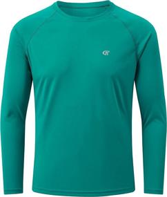 img 4 attached to UPF 50+ Sun Protection Men'S Long Sleeve Shirt For Hiking, Running, Swimming, Workout, And Rash Guard Tee