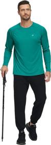 img 1 attached to UPF 50+ Sun Protection Men'S Long Sleeve Shirt For Hiking, Running, Swimming, Workout, And Rash Guard Tee