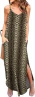 women's summer casual loose dress: grecerelle beach cover up maxi dresses with pocket logo