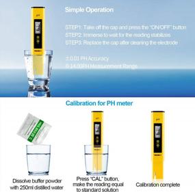 img 1 attached to Accurate And Versatile Digital PH Meters For Food, Brewing, Hydroponics, Pools And More!