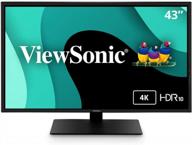 🖥️ viewsonic vx4381 4k monitor wide displayport 3840x2160, 75hz, hdr, flicker-free, wide screen, ‎vx4381-4k, hd logo
