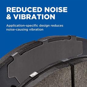 img 1 attached to 🔵 Wagner QuickStop ZD1161 Ceramic Disc Brake Pad Set: Superior Quality and Performance for a Smooth & Silent Ride