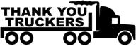 sticker thank truckers bumper laptop logo