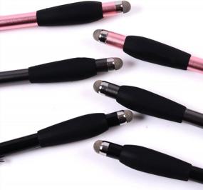 img 1 attached to 6-Pack Stylus Pen Grips By The Friendly Swede - Ergonomic Design For Kids & Adults!