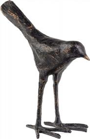 img 4 attached to Bronzed Resin Bird Sculpture - Torre & Tagus 901117 Epic, Tall
