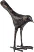 bronzed resin bird sculpture - torre & tagus 901117 epic, tall logo