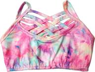 👚 vibrant tie-dye crisscross straps shirts - must-have girls' clothing at tops, tees & blouses logo