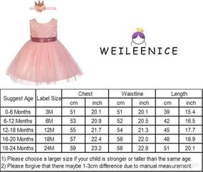 img 3 attached to 👸 Weileenice Girls Kids Tulle Flower Dress: Perfect Princess Christmas & Birthday Party Attire