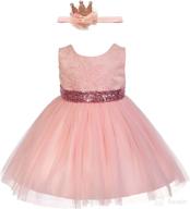 👸 weileenice girls kids tulle flower dress: perfect princess christmas & birthday party attire logo