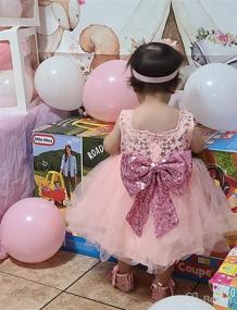 img 2 attached to 👸 Weileenice Girls Kids Tulle Flower Dress: Perfect Princess Christmas & Birthday Party Attire