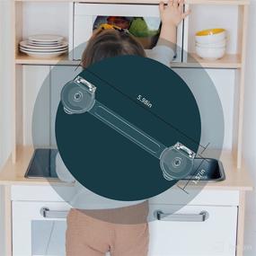 img 1 attached to 🔒 Ultimate Baby Proofing: 10-Pack Cabinet Locks with Enhanced Adhesion for Kitchen Drawers, Cupboards, Fridges, Toilet, and Trash Bin