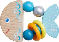 haba rattlefish: handcrafted wooden toy with safe plastic rings, made in germany logo
