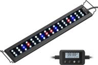 nicrew c10: full spectrum led aquarium light for freshwater plants, with lcd timer and adjustable color temperature – 18-24 inches, 13 watts logo