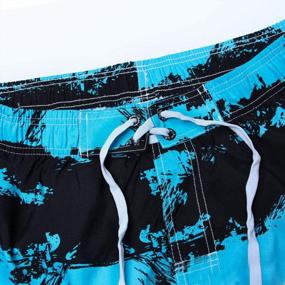 img 2 attached to Men'S Quick Dry Coconut Tree Printed Swim Trunks - Cogild Board Shorts With Mesh Lining