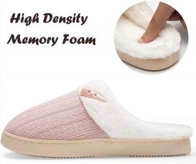 img 1 attached to Cozy Up With NineCiFun Women'S Memory Foam House Slippers - Perfect For Indoor And Outdoor!