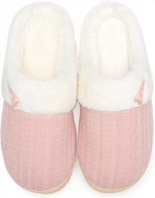 img 4 attached to Cozy Up With NineCiFun Women'S Memory Foam House Slippers - Perfect For Indoor And Outdoor!