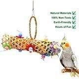 img 1 attached to BWOGUE Handmade Small Bird Chewing Toy for Conures & Parrots – Foraging, Shredding, Climbing & Hanging Toy for Small to Medium Birds