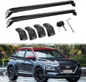 img 4 attached to Upgrade Your 2018-2019 Hyundai KONA With Lockable MotorFansClub Crossbars For Efficient Luggage Management (2 PCS)