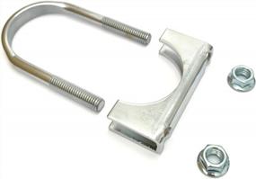 img 2 attached to Chrome Double Edge Open Saddle Muffler Clamp – Heavy Duty And 2 3/4 Inches In Size