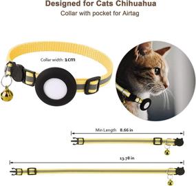 img 3 attached to Airtag Collar Reflective Waterproof Compatible Cats