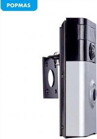 img 3 attached to Upgrade Your Ring Doorbell With POPMAS Adjustable Metal Angle Mount Bracket Kit (-45 To +45 Degree)