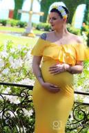 img 1 attached to Stretchy Sleeveless Ruffle Maternity Maxi Dress By Dance Fairy Molliya review by Elizabeth Sheldon