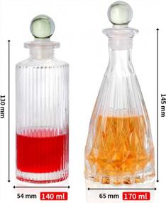 img 3 attached to Suprobarware 2Pc Glass Bitters Bottle Set - Perfect For Mixologists And Cocktail Enthusiasts